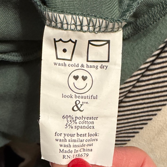 AMPERSAND AVE Green and Gray Hoodie - Picture 4 of 5